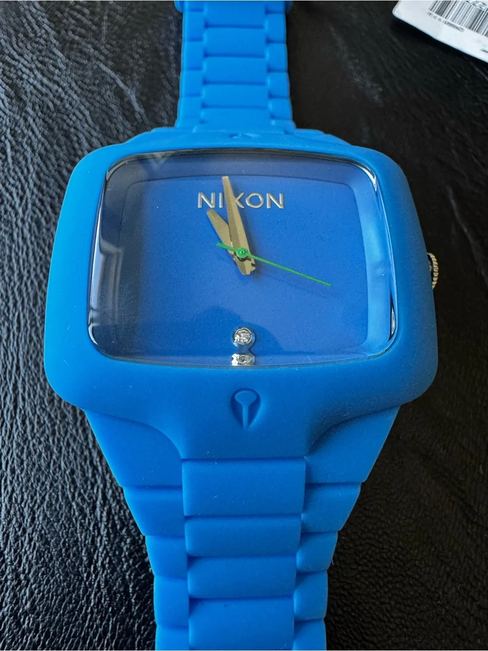 Nixon Blue Rubber Player New With Tags NWT 40mm analog modern watch